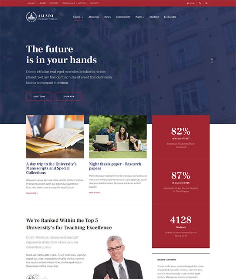 Joomlart Alumni - Joomla Template