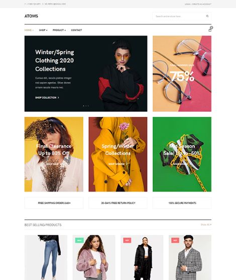 Joomlart Atoms - Joomla Template