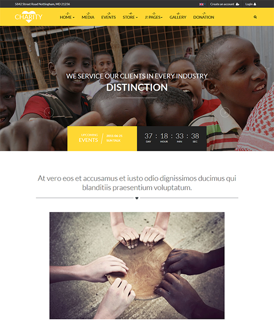 Joomlart Charity - Joomla Template