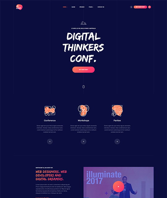 Joomlart Conference - Joomla Template