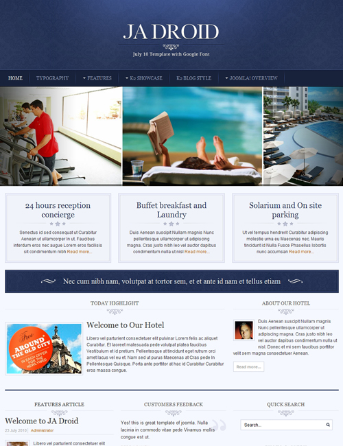 Joomlart Droid - Joomla Template