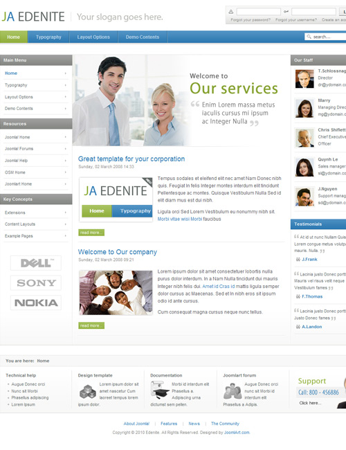 Joomlart Edenite - Joomla Template