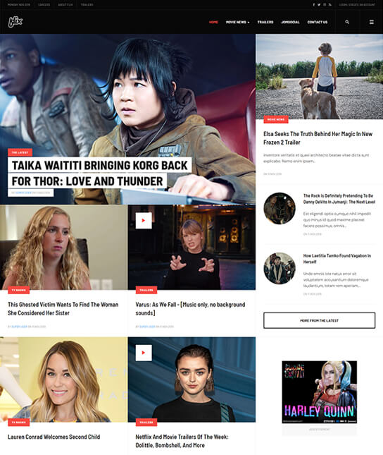 Joomlart Flix - Joomla Template