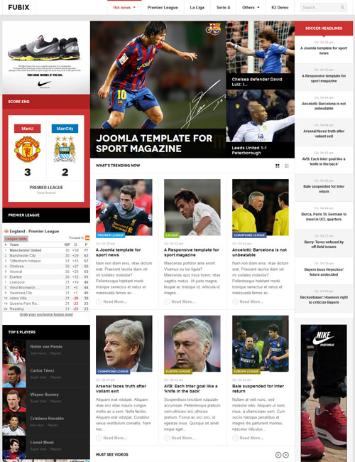 Joomlart Fubix - Joomla Template