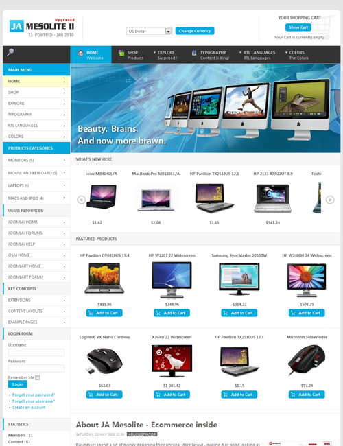 Joomlart Mesolite Ii - Joomla Template
