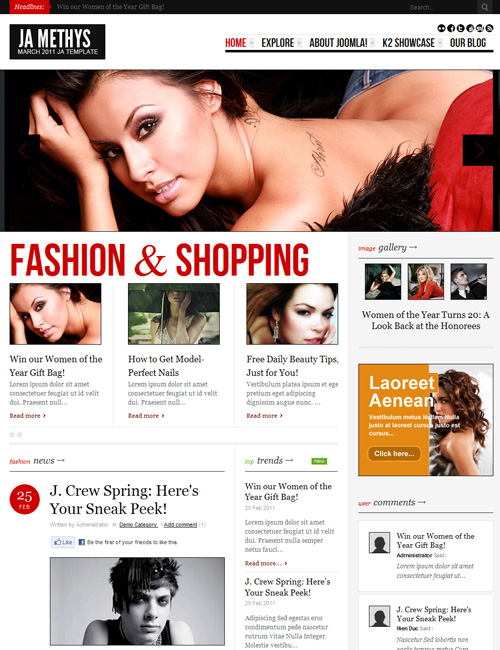 Joomlart Methys - Joomla Template