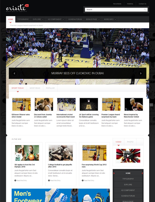 Joomlart Orisite - Joomla Template