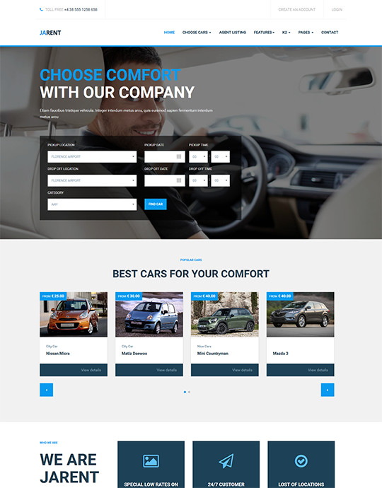 Joomlart Rent - Joomla Template