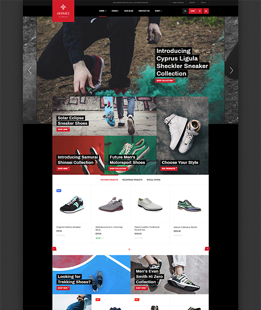 Joomlart Shoe Store - Joomla Template
