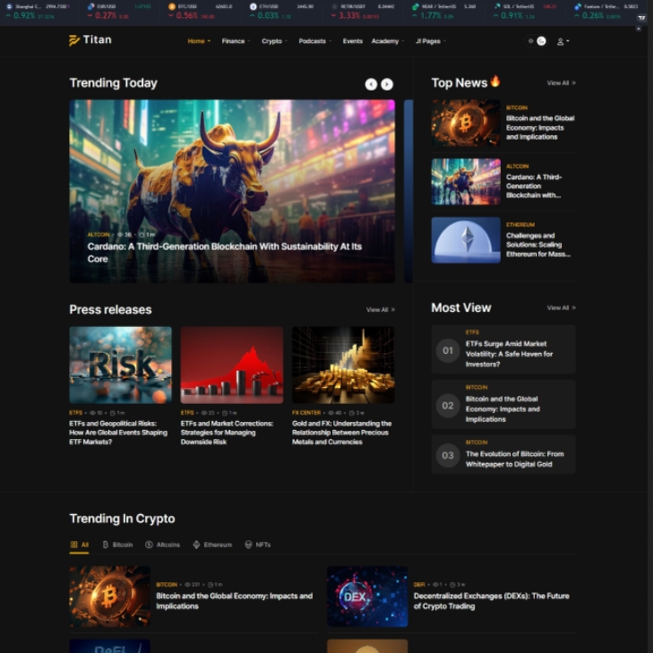 Joomlart Titan - Joomla News & Magazine Template