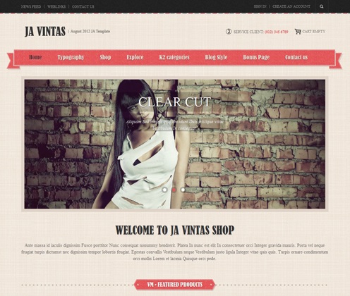 Joomlart Vintas - Joomla Template
