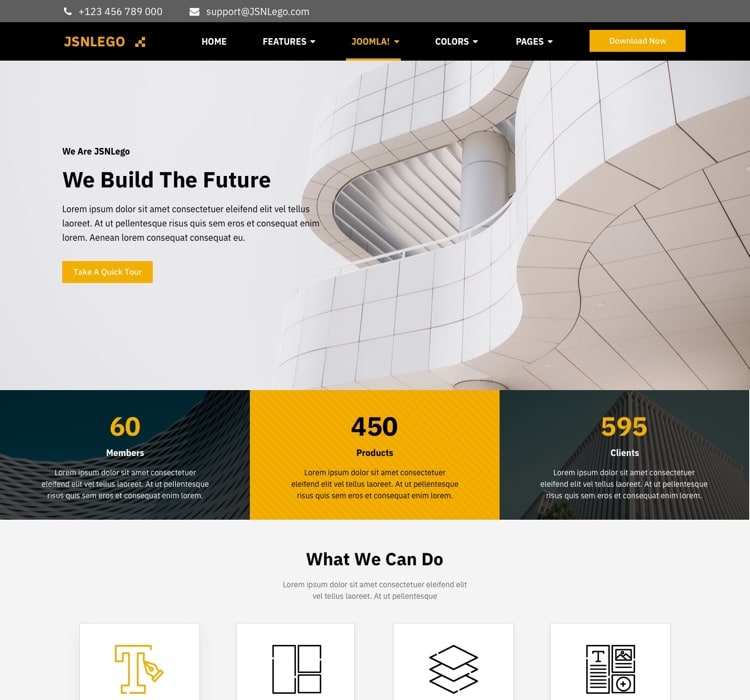 Joomlashine Buildup - Joomla Template