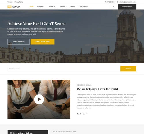 Joomlashine Educo - Joomla Template