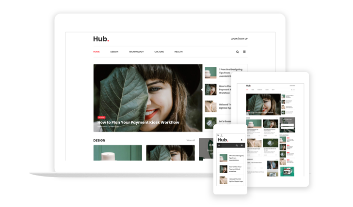 Joomlashine Hub - Joomla Template