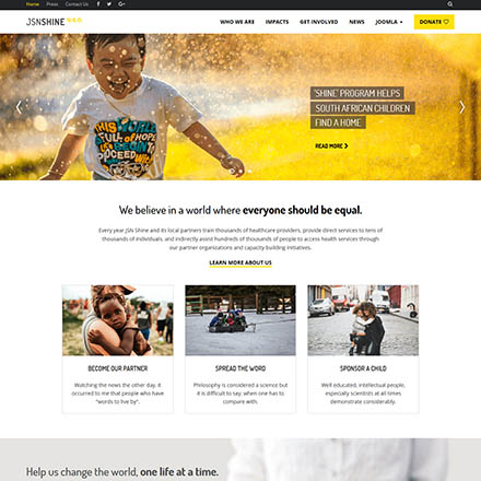 Joomlashine Shine Ngo - Joomla Template