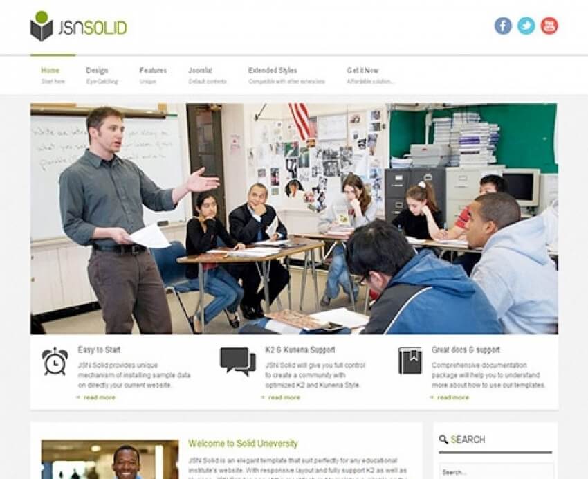 Joomlashine Solid 2 - Joomla Template