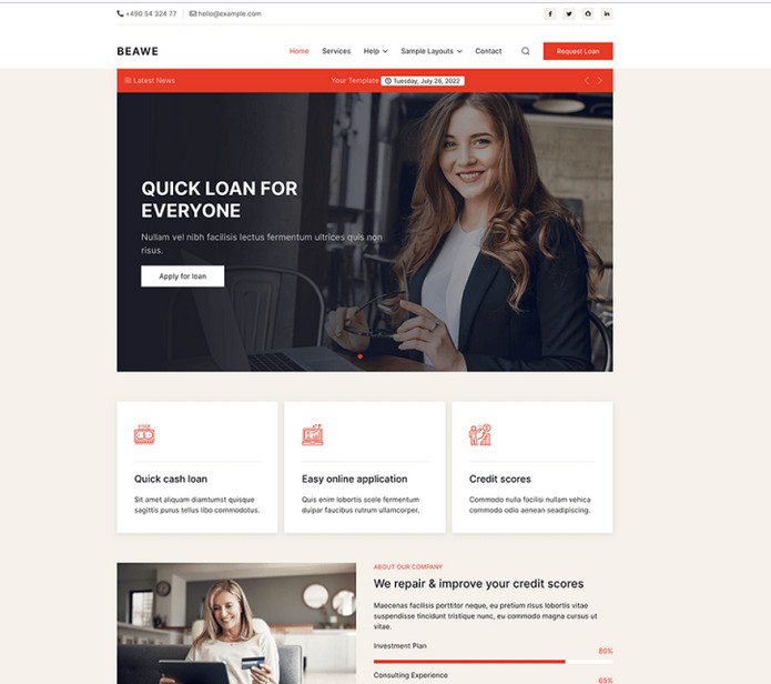 Joomlead Beawe - Business Joomla Template