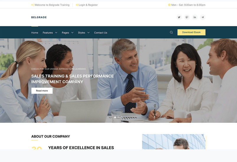 Joomlead Belgrade - Consulting & Business Joomla 4 Template