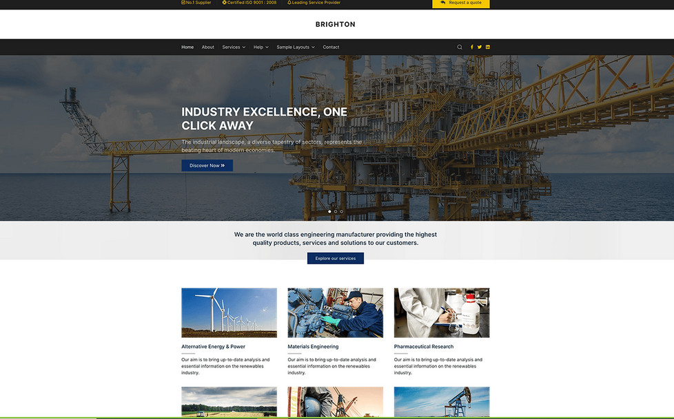 Joomlead Brighton - Joomla Templates