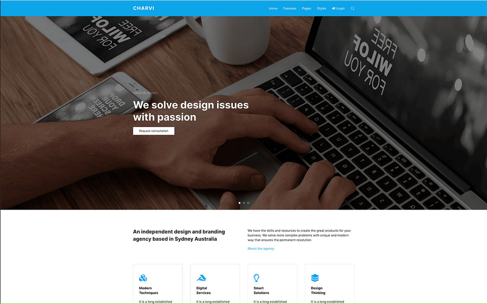 Joomlead Charvi - Joomla 4 Landing Template