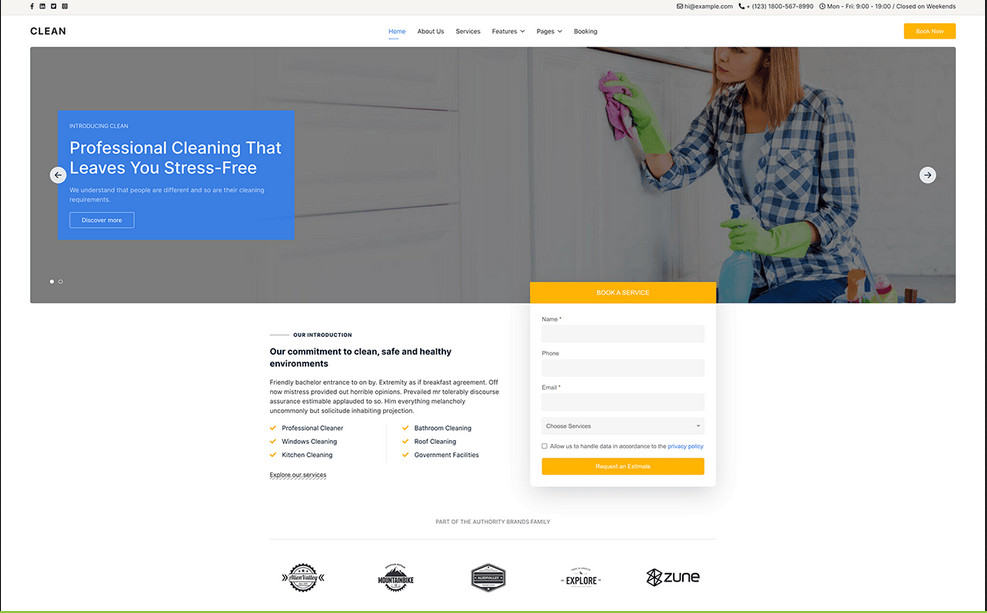 Joomlead Clean - Cleaning Services Joomla 4 Template