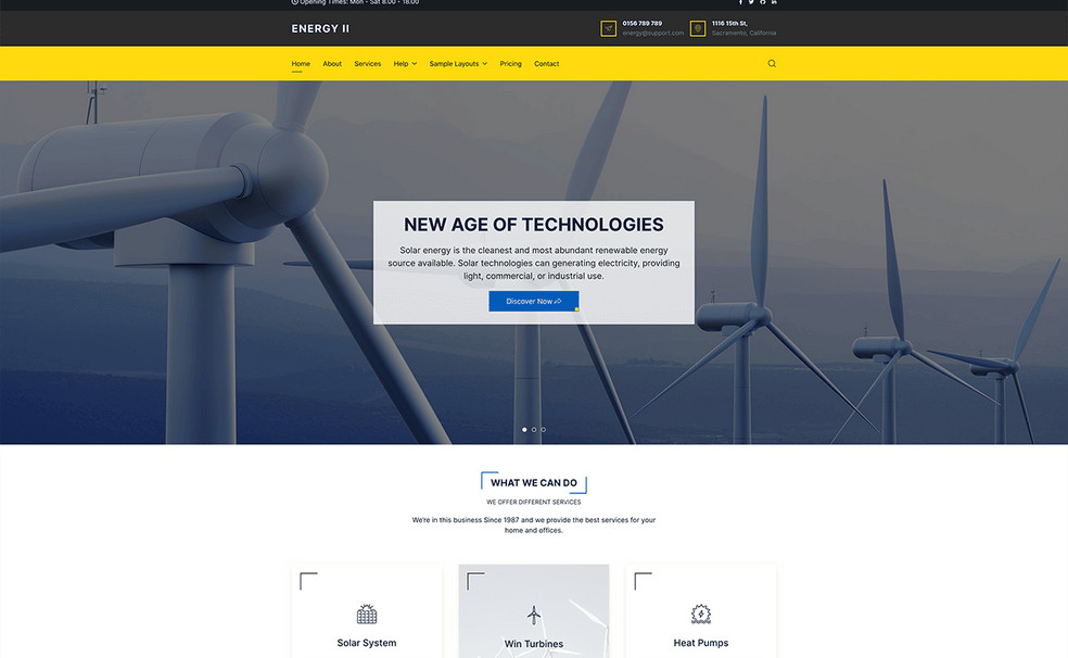 Joomlead Energy - And Eco Friendly Technologies Joomla Template
