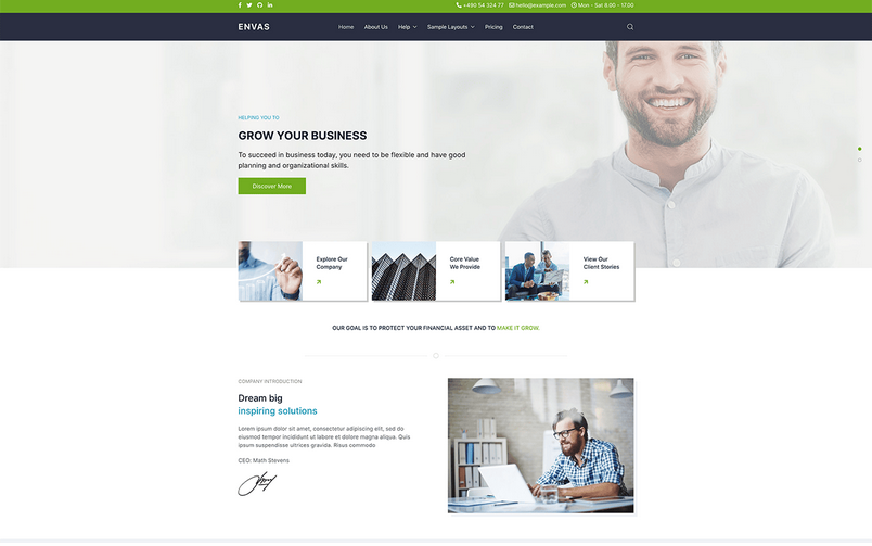Joomlead Envas Pro - Multipurpose Joomla Template