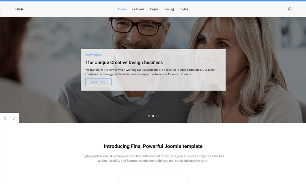 Joomlead Fina - Business Joomla Template