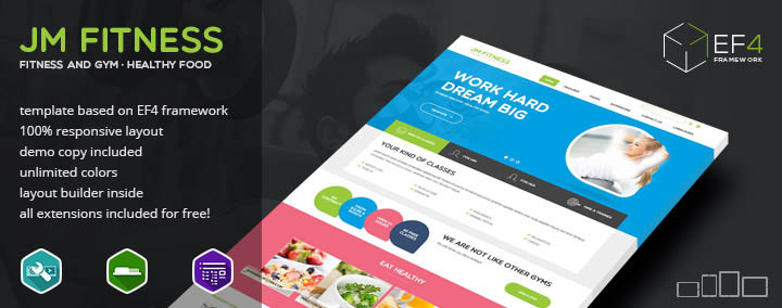 Joomlead Fitness - Joomla Template