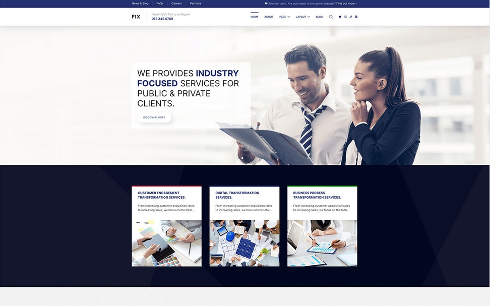 Joomlead Fix - Responsive Multi-purpose Joomla Template
