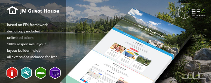 Joomlead Guest House - Joomla Template