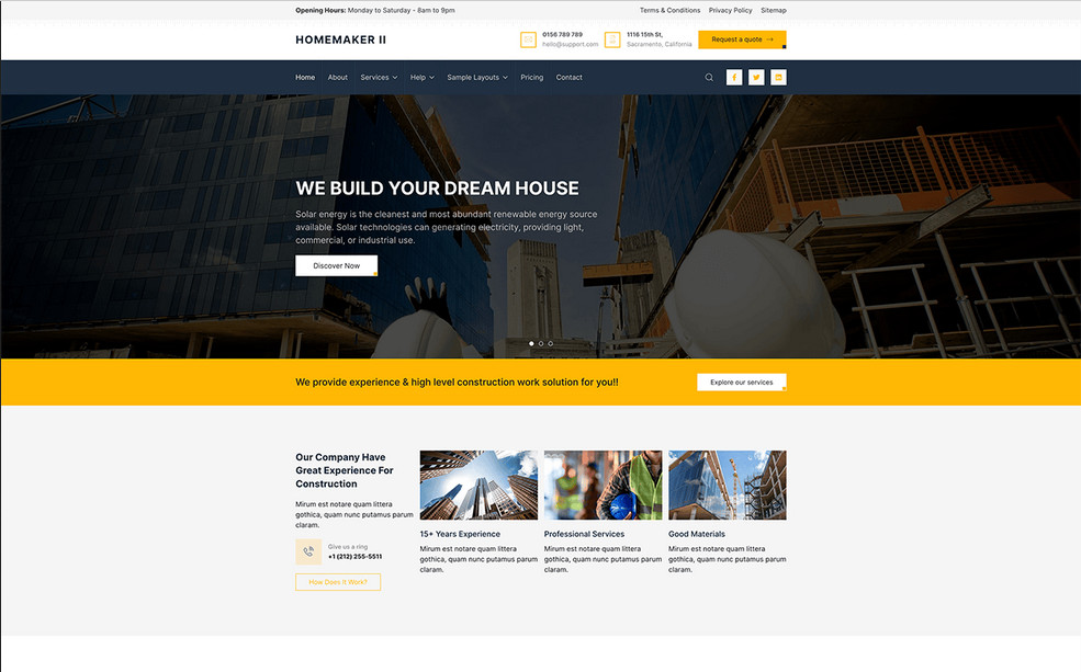 Joomlead Homemaker - Construction & Builder Joomla Template