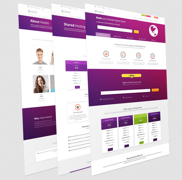 Joomlead Hostio - Responsive Hosting Template Joomla
