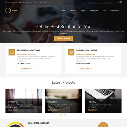 Joomlead Internet - Joomla Template