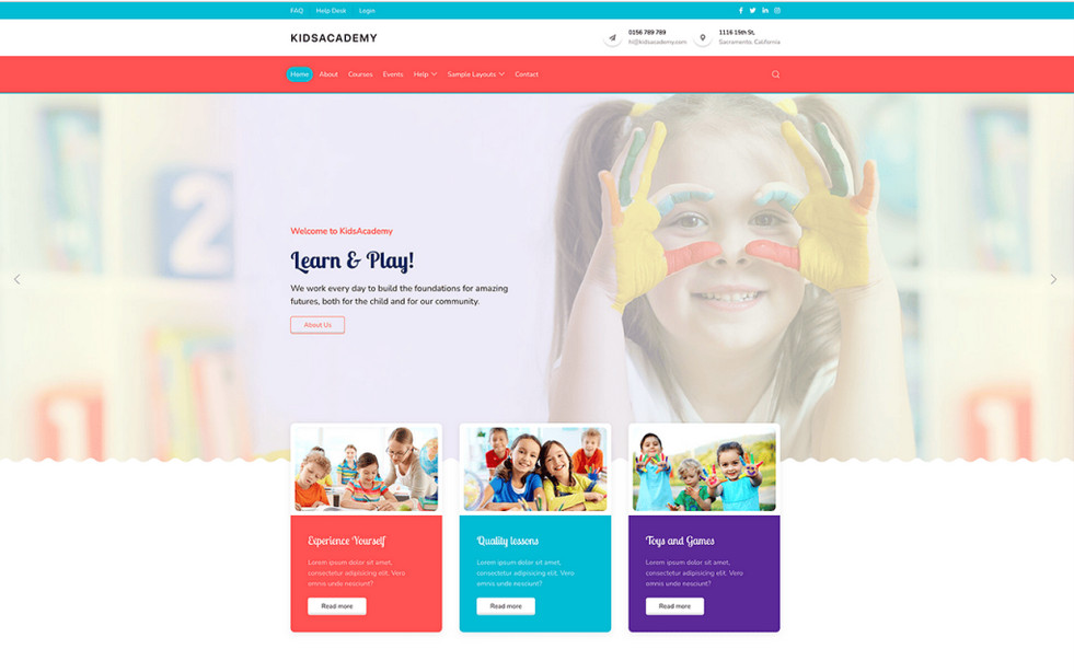 Joomlead Kidsacademy - Kids Education & Kindergarten School Template