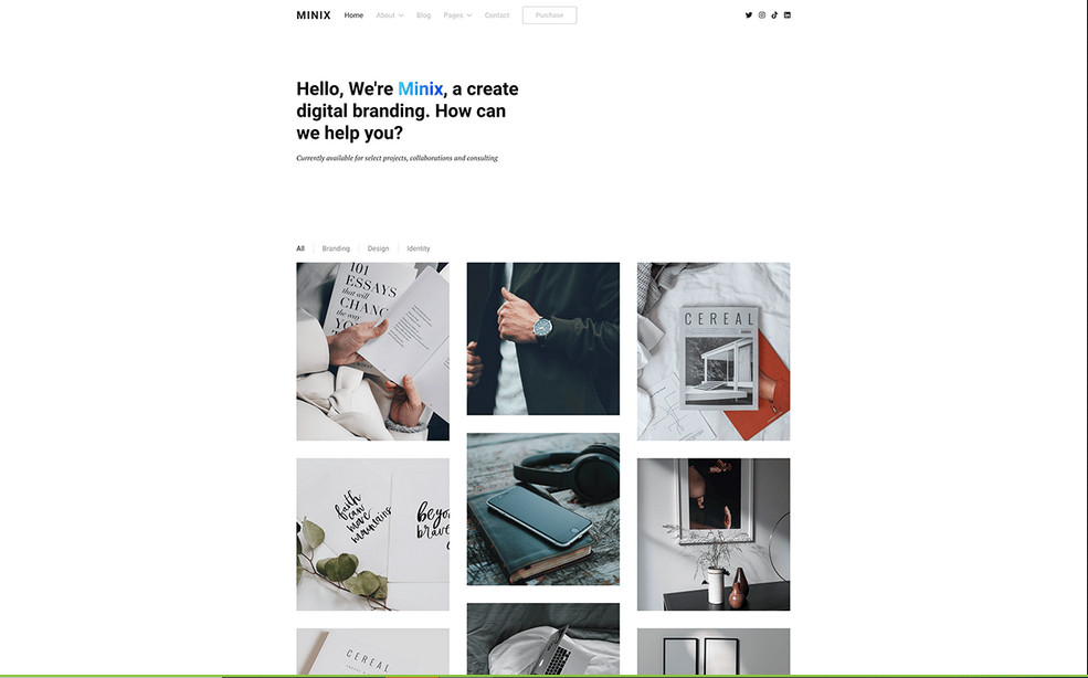 Joomlead Minix - Minimal And Modern Portfolio Joomla Template