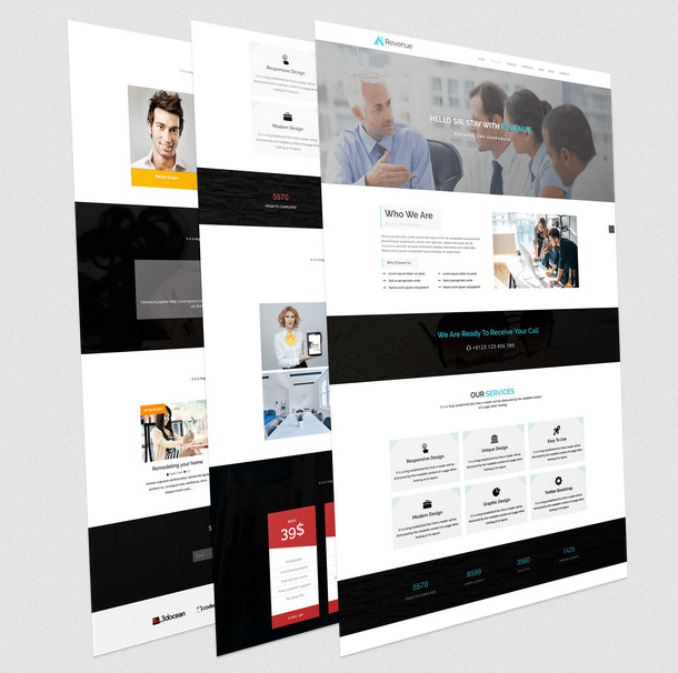 Joomlead Revenue - One Page Business And Corporate Joomla Template