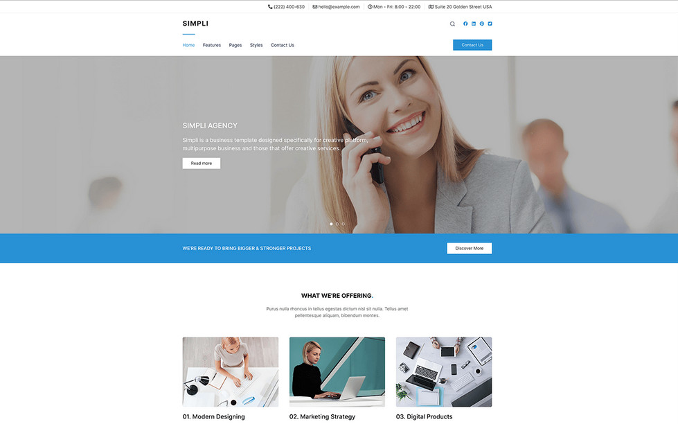 Joomlead Simpli - Modern And Professional Business Joomla Template