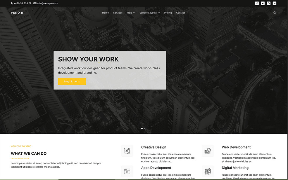 Joomlead Veno Ii - Creative Portfolio Joomla Template