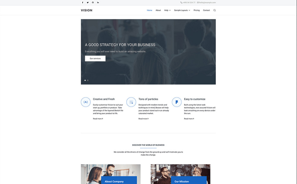 Joomlead Vision - Responsive Business Joomla Template