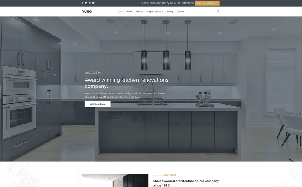 Joomlead Yuno - Kitchen Joomla 4 Template