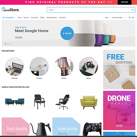 Joomlead Zonestore - Joomla Template