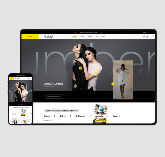 Joomshaper Allura - Joomla Ecommerce Template For Online Fashion Stores