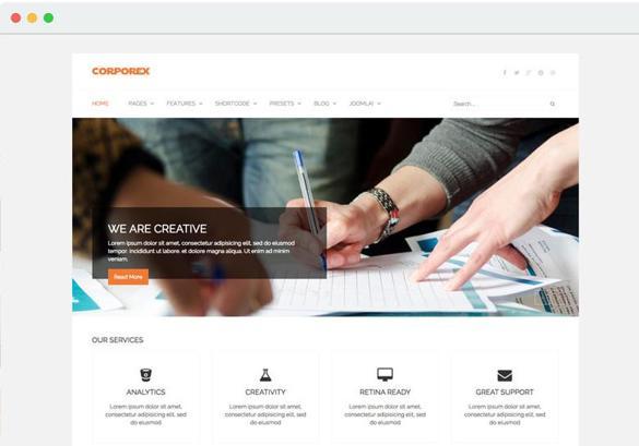 Joomshaper Corporex - Joomla Template