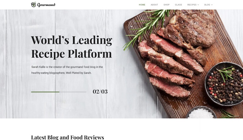 Joomshaper Gourmand - Joomla Templates