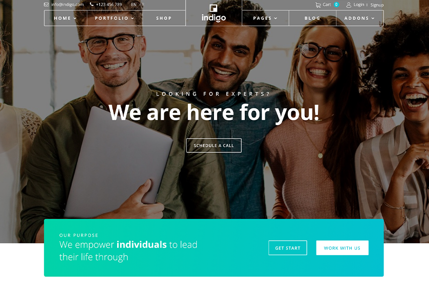 Joomshaper Indigo - Multipurpose Business & Corporate Agency Joomla Template