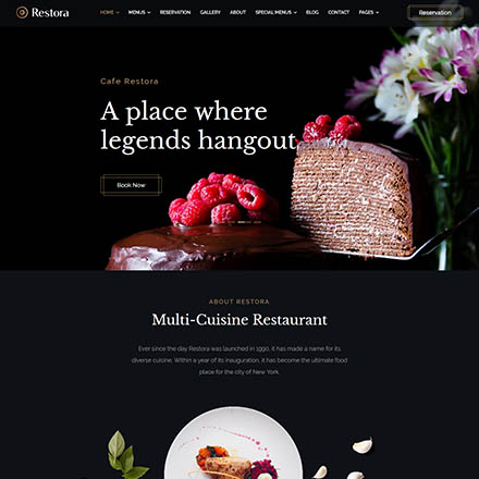 Joomshaper Restora - Joomla Template