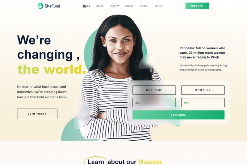 Joomshaper Shefund - Joomla Templates