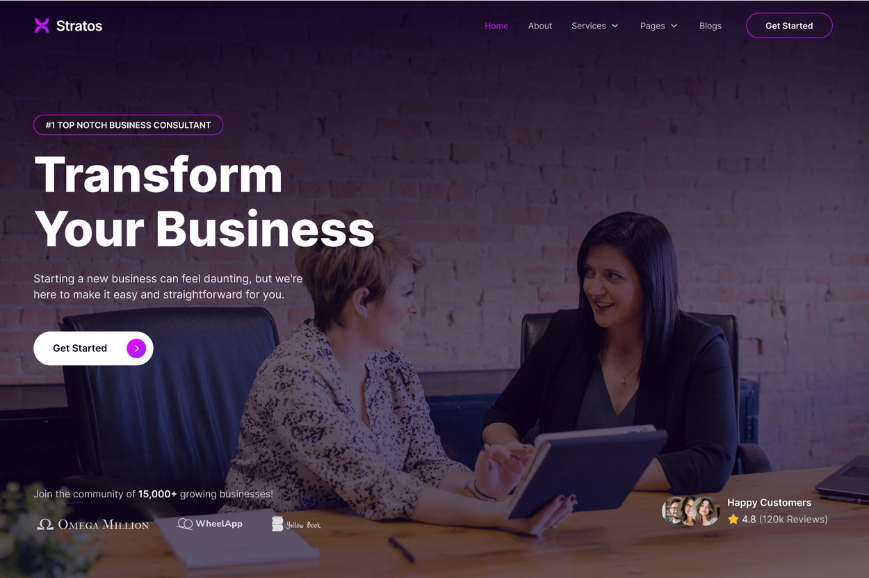Joomshaper Stratos - Joomla Template For Business Consultancy Firms