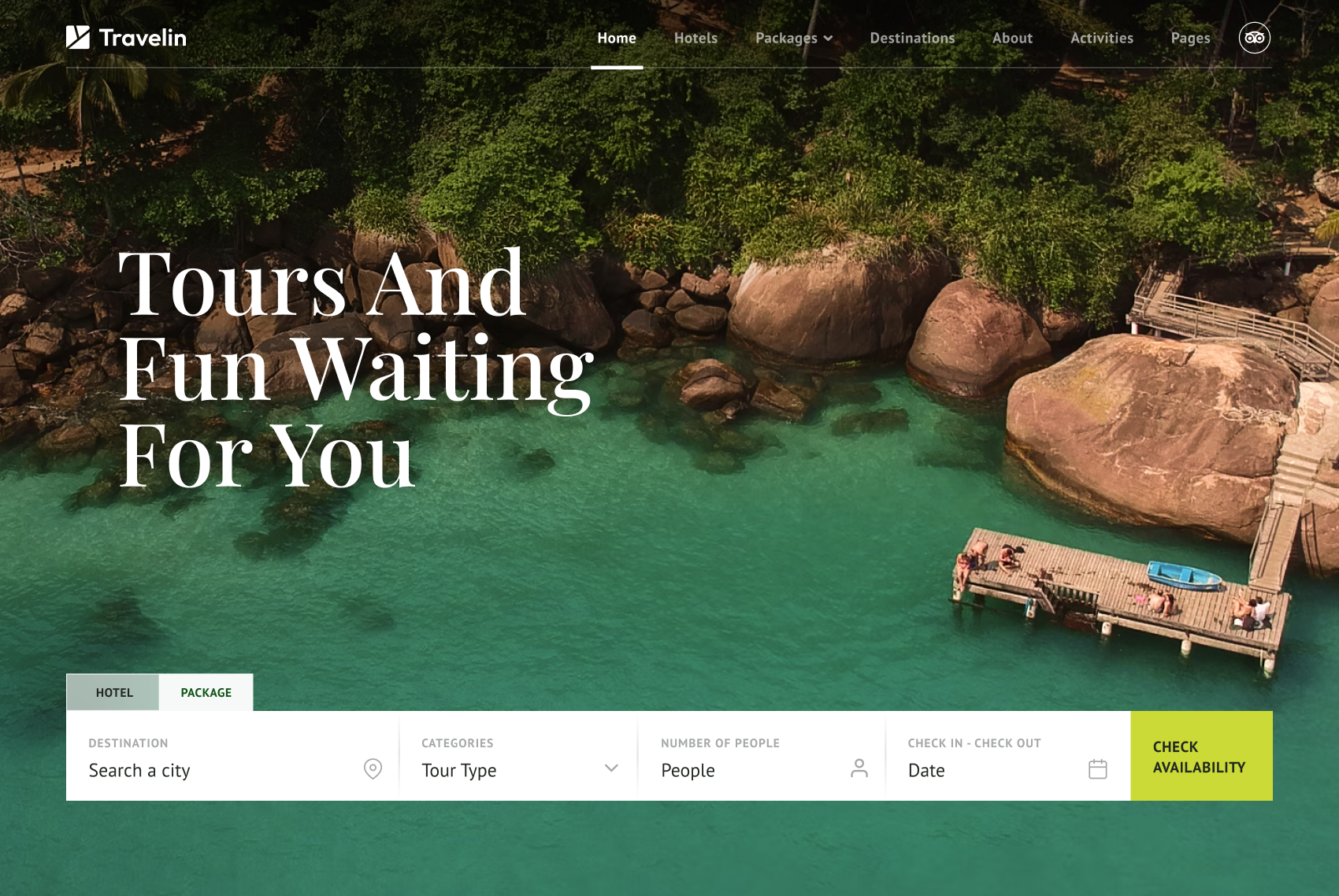 Joomshaper Travelin - Trip Booking Joomla Template